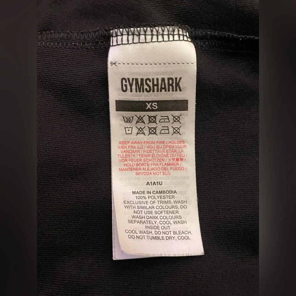 Gymshark Long Sleeve Top in Charcoal